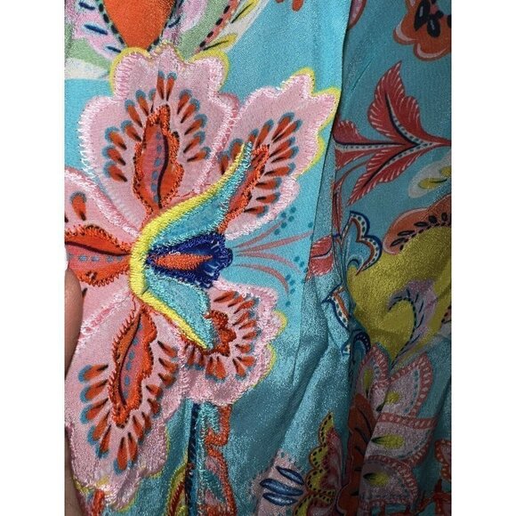 Taj by Sabrina Crippa Canna Shorts Embroidered Floral Size Small NWTS NEW (O) - Picture 12 of 12